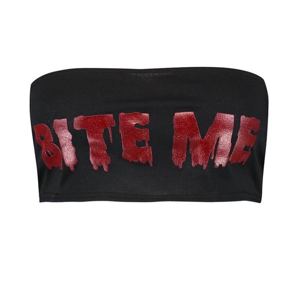 ‘BITE ME’ bandeau top - Picture 2 of 3